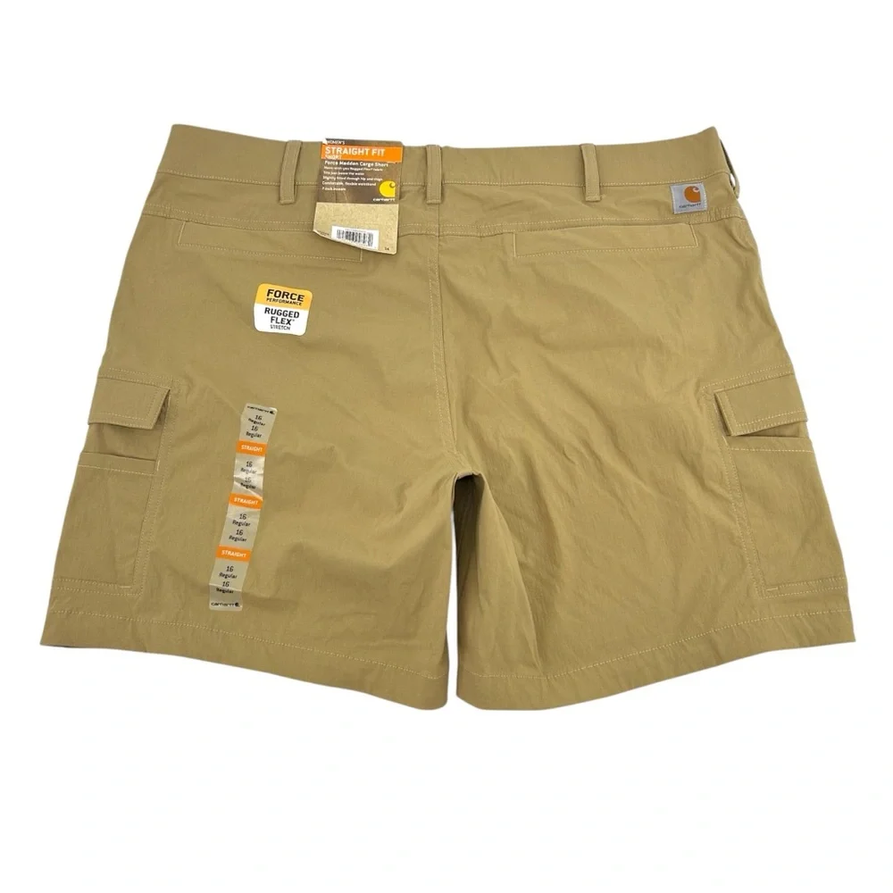 Carhartt 103606 - Women's Straight-Fit Force Madden Cargo Short Size 16 - Picture 7 of 10